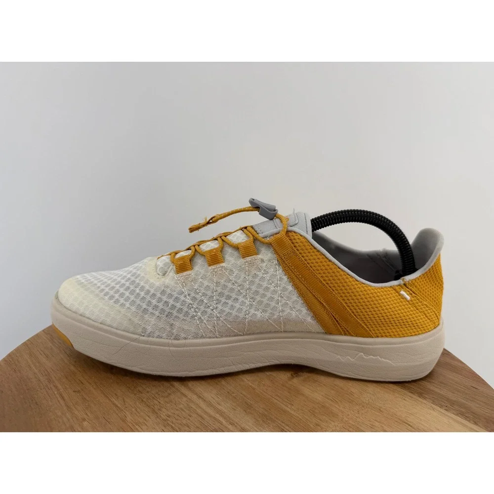Stio Colter Low Women's Mustard Yellow White Mesh Bungee Sneakers Size‎ 8.5
